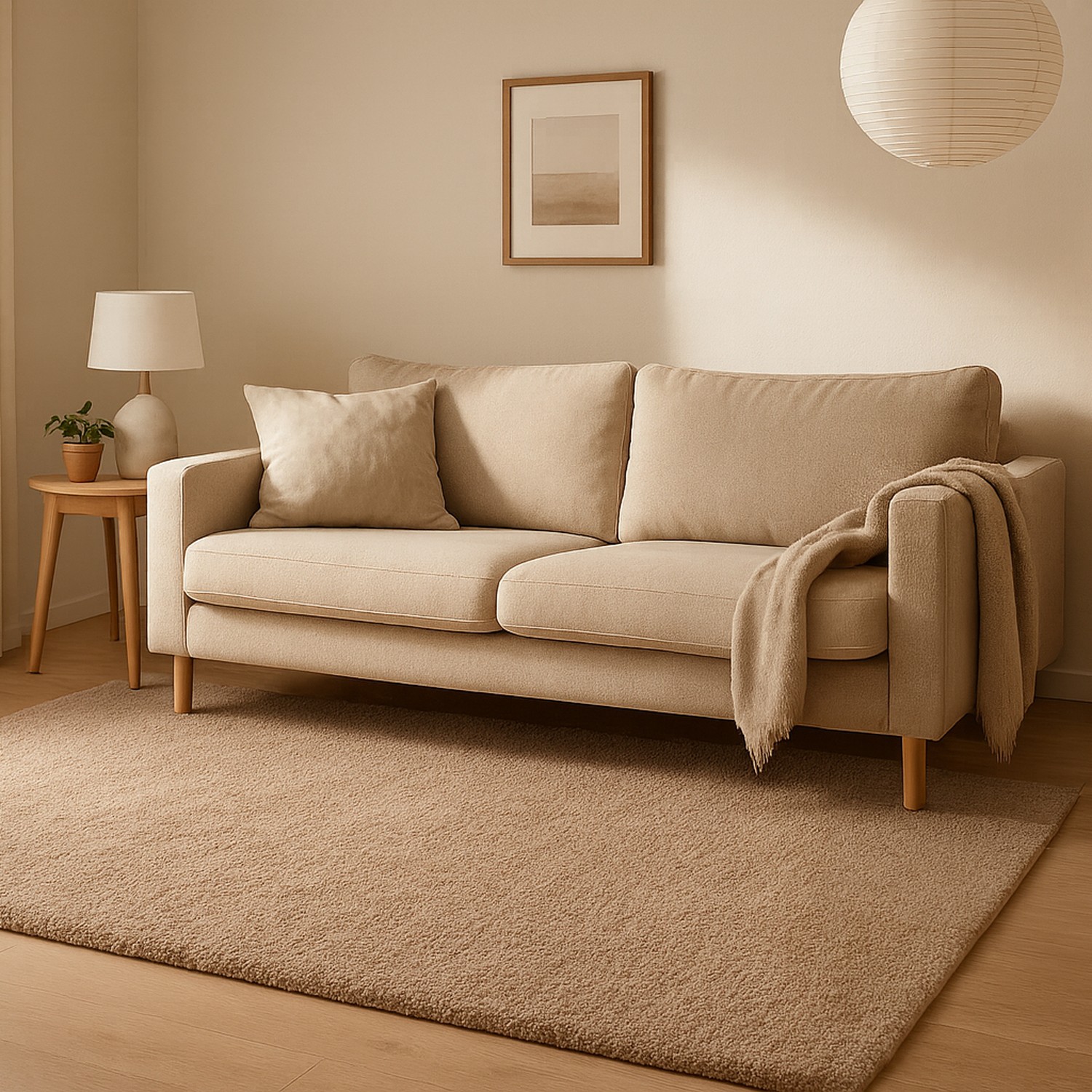 80 x 150 cm / Beige - Billede 3