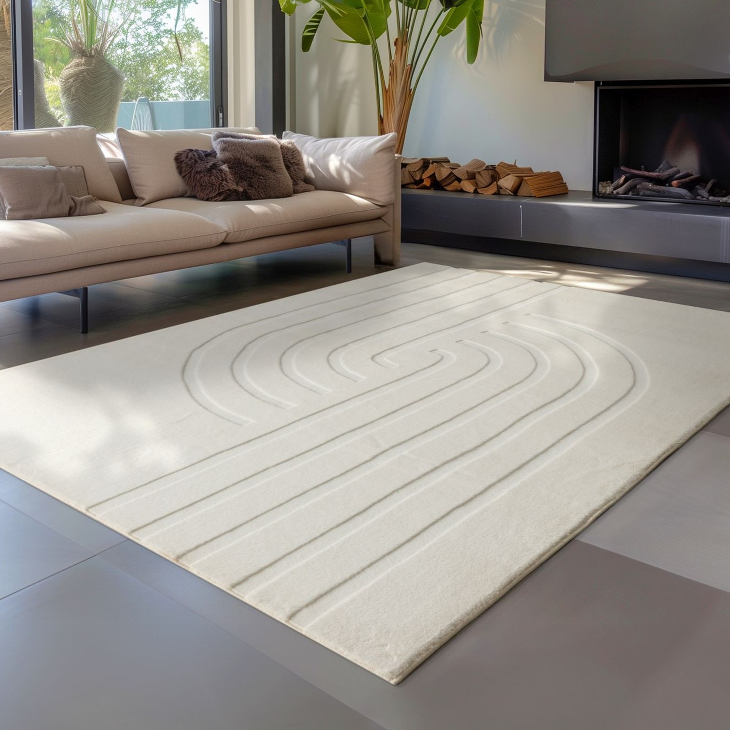 160 x 230 cm / Creme - Billede 5