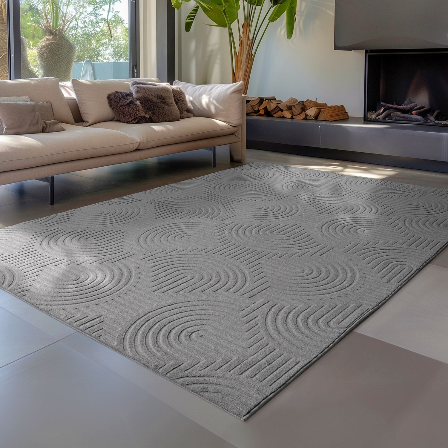 160 x 230 cm / Antracit - Billede 3