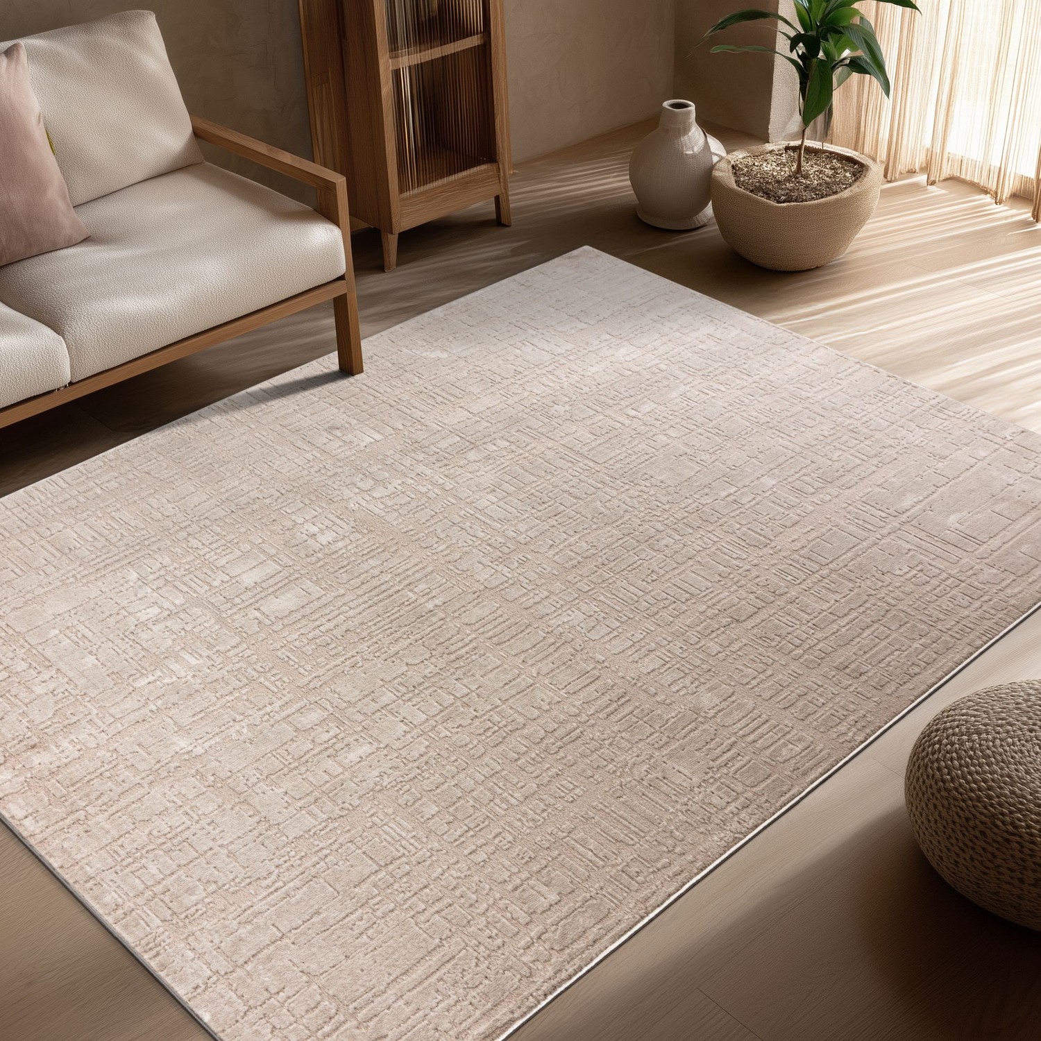 160 x 230 cm / Beige - Billede 3