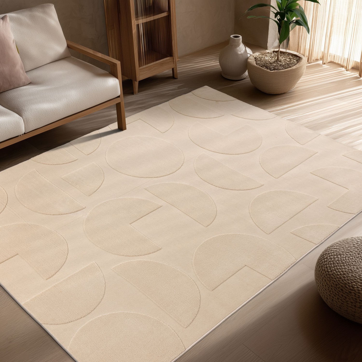 200 x 290 cm / Beige - Billede 3