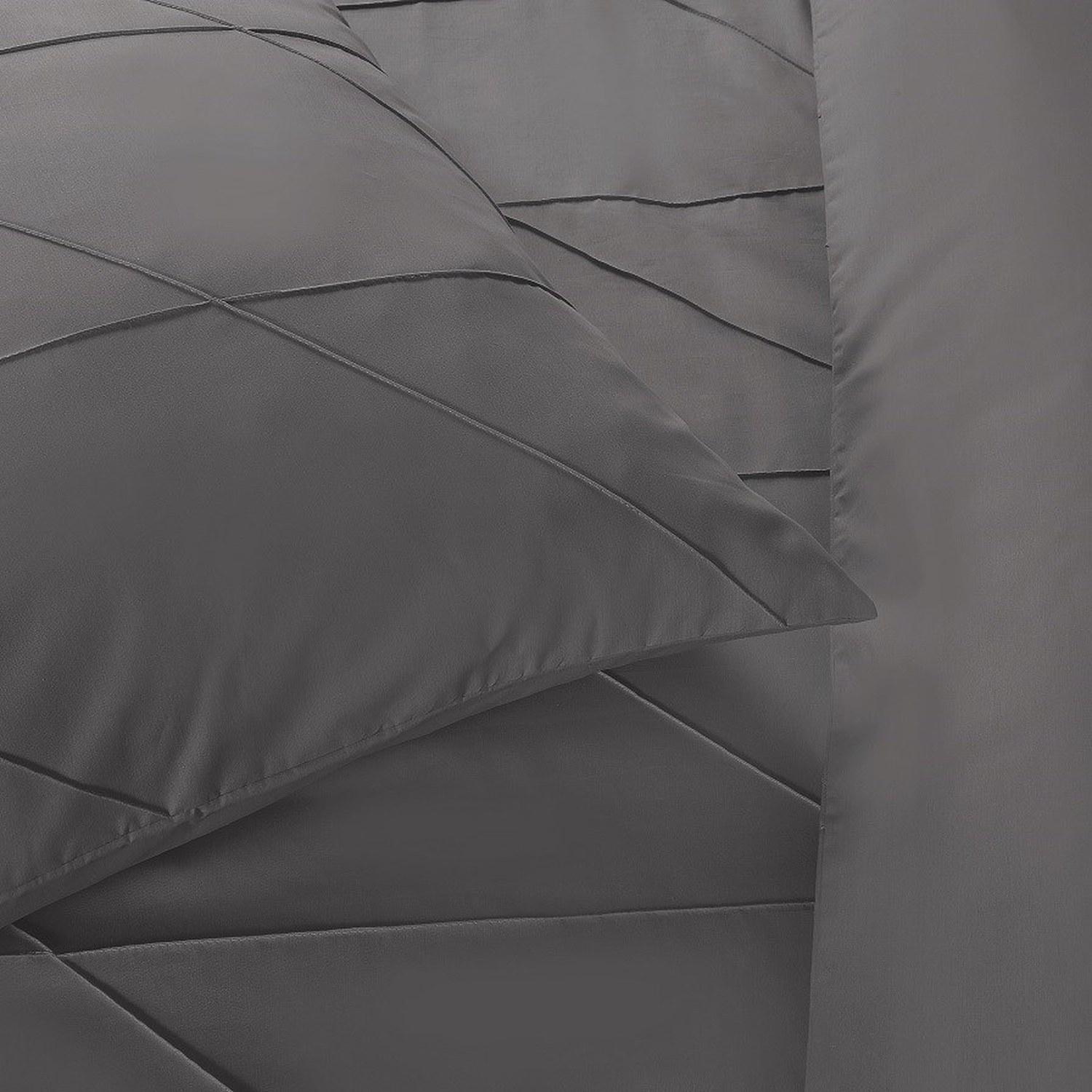 Dynebetræk: 135x135 cm - Pudebetræk: 80x80 cm / Grå - Billede 3