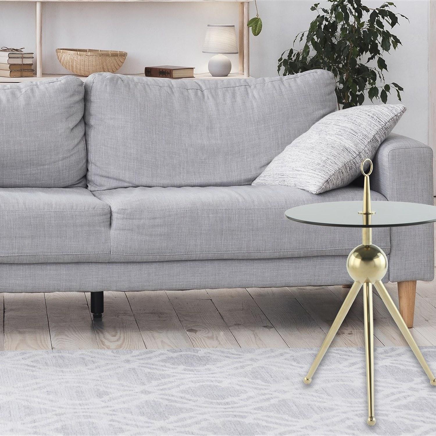 Ø46x52 cm / Guld / Grå - Billede 3