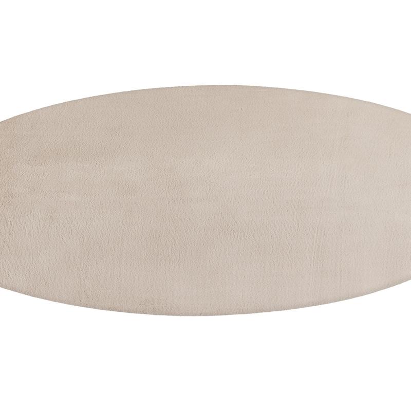 Rund / Creme / 120x120 cm - Billede 2